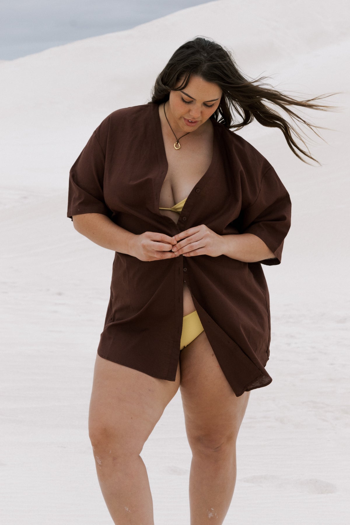 Sassari Beach Tunic - Chocolate