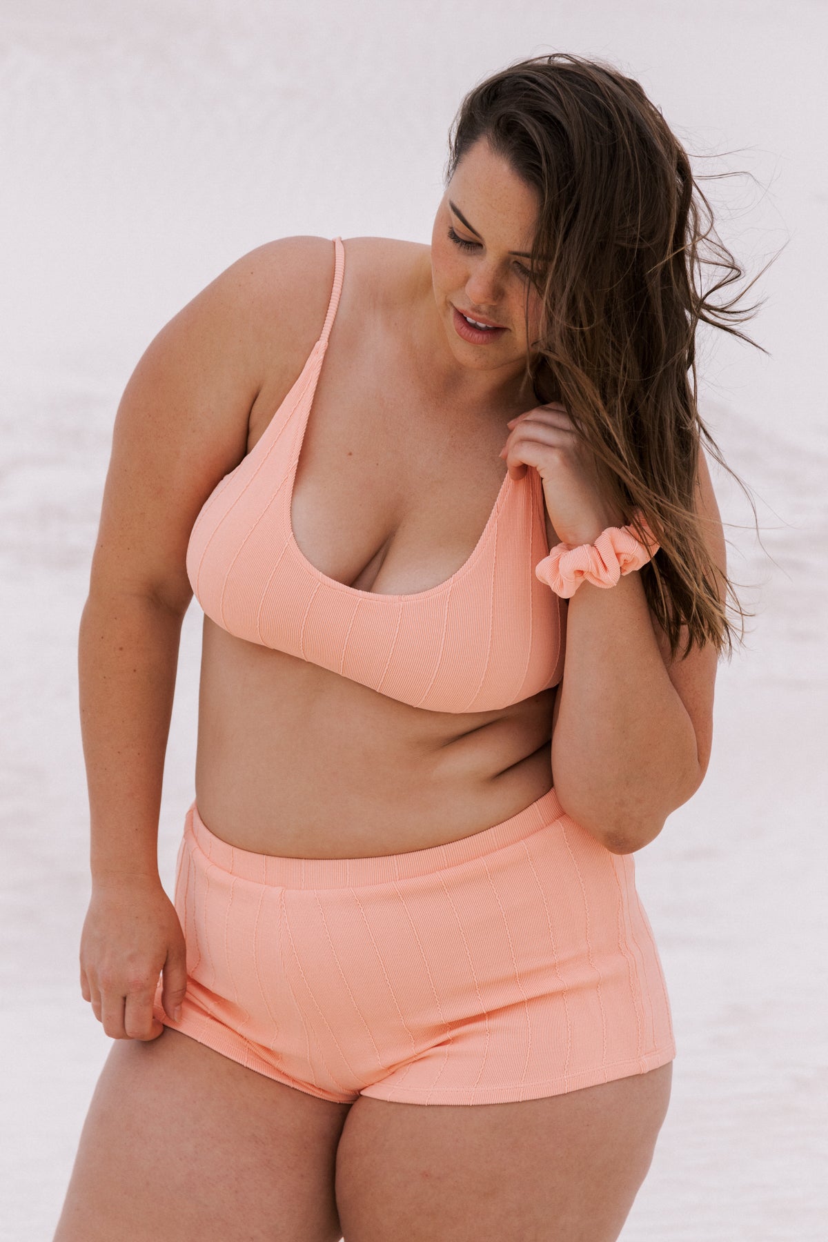 Katakolon Top - Peach Crinkle