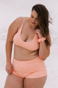 Katakolon Top - Peach Crinkle