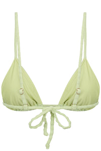 Lucerne Top - Lily Green Ribbed Terry