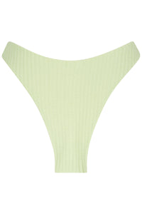 Pukaki Bottom - Lily Green Ribbed Terry