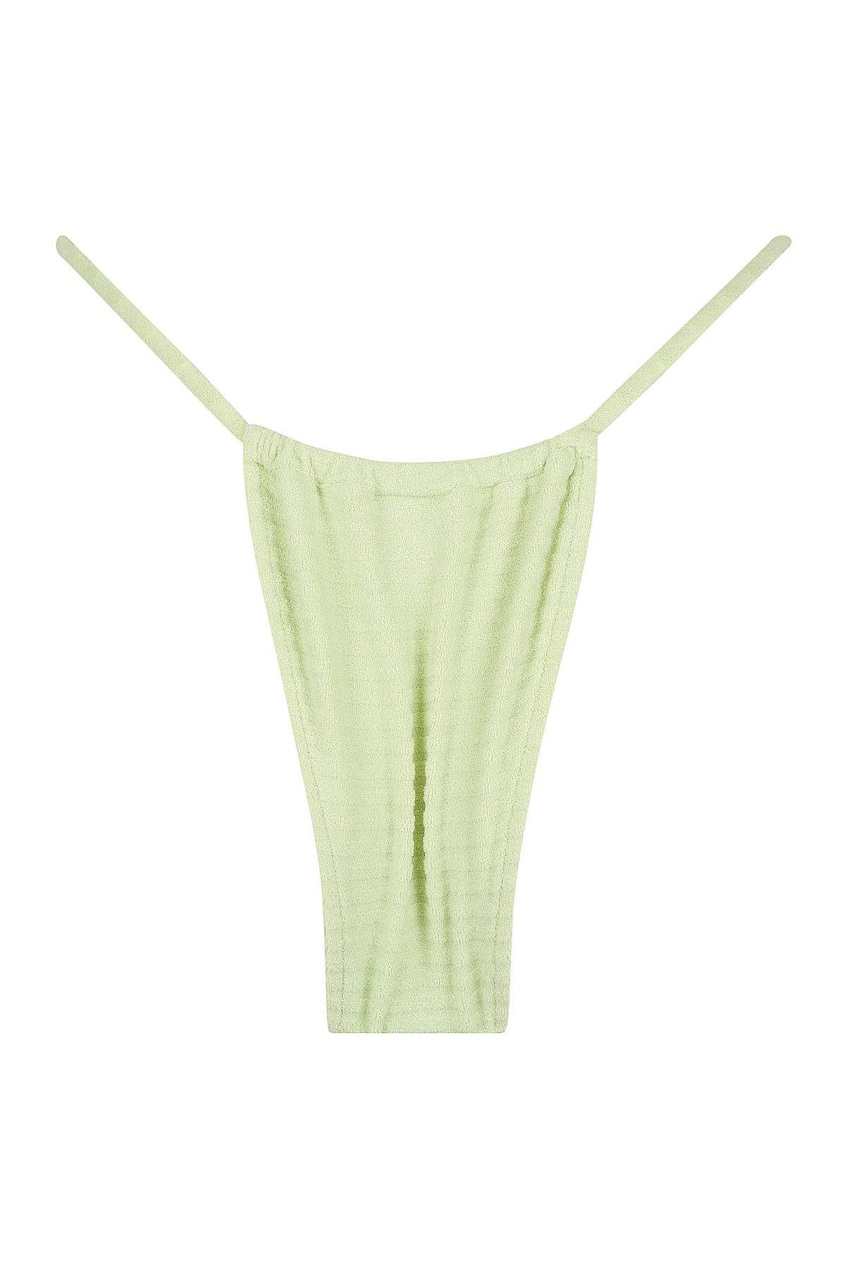 Lucerne Bottom - Lily Green Ribbed Terry